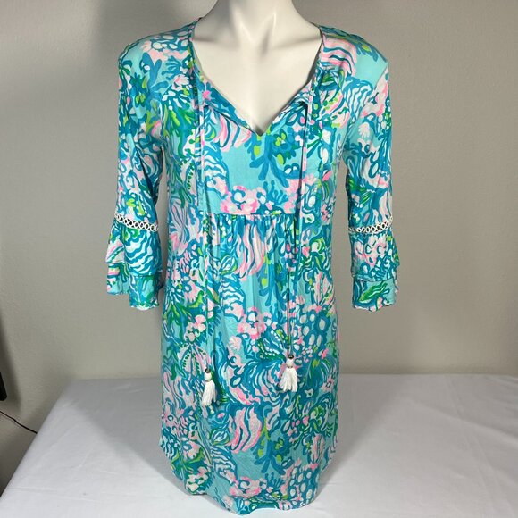 Lilly Pulitzer Tunic Dress Azita Size XS - Picture 3 of 10